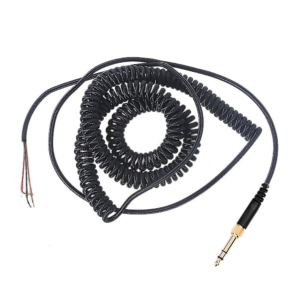 Ersättningskabel för fjäderlindad reparation av DJ-kabel för Ath-m50 Ath-m50s Mdr-7506 7509 V6 V600 V700 V900 7506 hörlurar
