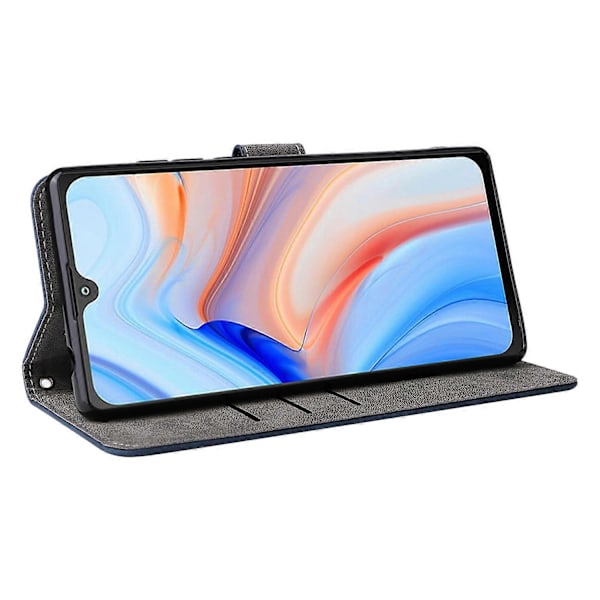 Lommebokveske for Cubot P50 med RFID-blokkering, PU-lærdeksel, stativvisning - Grønn Multicolor Blue