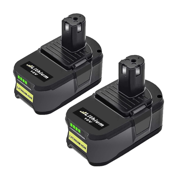 2X 18V 5,5Ah batteribyte för Ryobi 18V One med P108 RB18L50 RB18L40 RB18L25 RB18L15 RB18L13 P108 P107 P105 P104 P103 P102 Tx sladdlösa verktyg