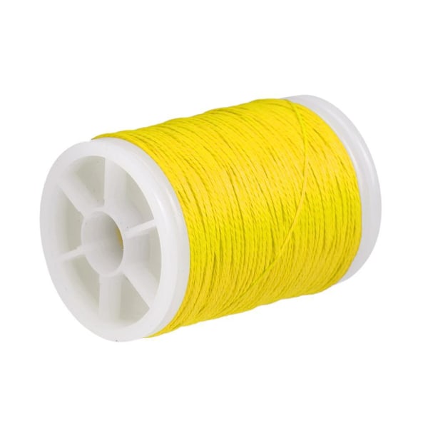 110m Fiber Bågskytte Bågsträng Servingsmaterial Bågsträngsskydd Vit Gul (C)