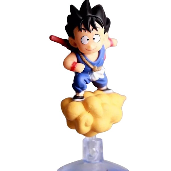 Sööt Dragon Ball Goku PVC-toimintahahmo imukupilla, auton ikkunaan tai peiliin [C]