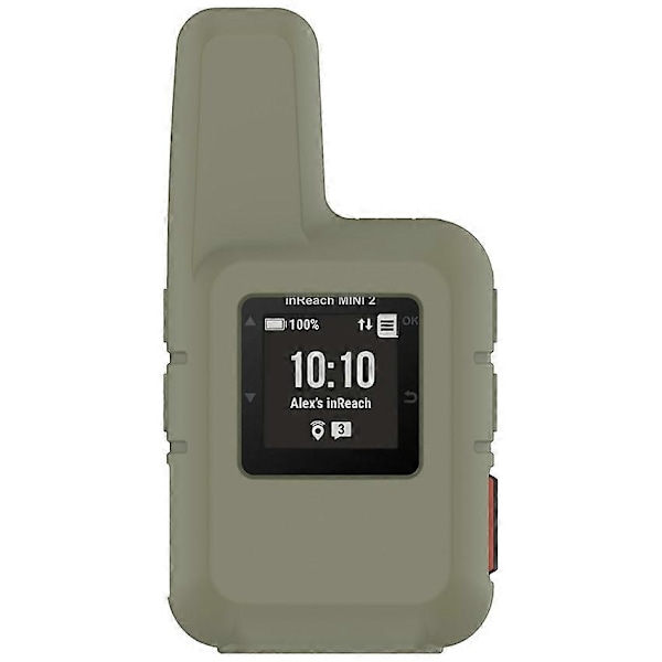 GPS Handhållen Kommunikator Silikonskyddsfodral för Garmin InReach Mini2 (Djungelgrön) (C)