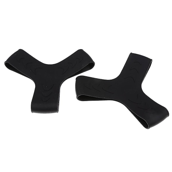 2 Delar / Set Dykning Snorkling Silikon Fen Hållare Grippband Svart (C)