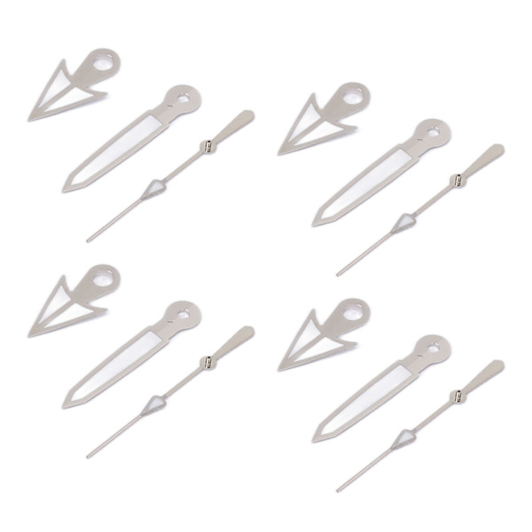 10-pack Urvisarpekare för Klocka, Timme, Minut, Sekund, Luminous, för Klockrörelsemodifiering, Passar NH35 NH36 SK-24[C]