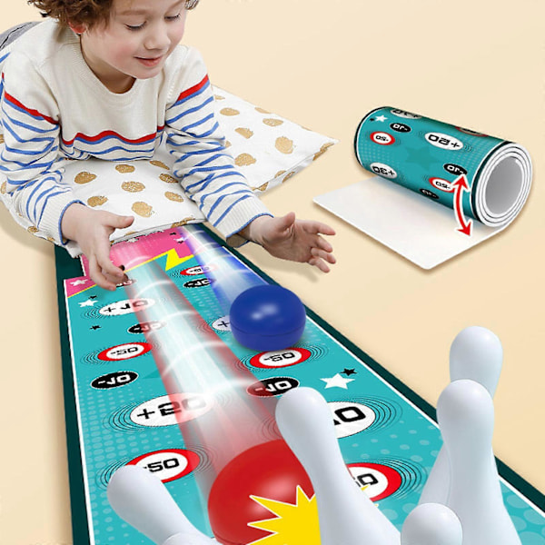 Interaktivt Bordsspel för Barn - Curling, Bowling, Fotboll & Dinosauriekul (C)