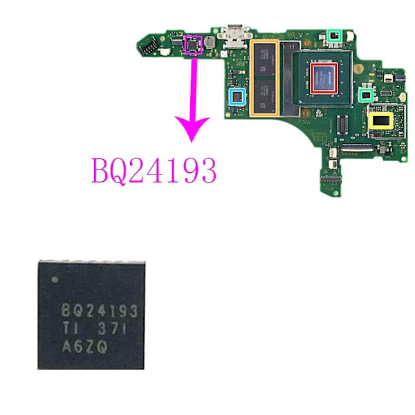 Til Switch Konsol - 2 stk. Bq24193 Av Video Audio Ic Chip Udskiftningsdel