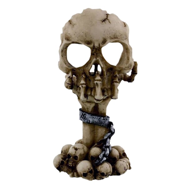 Halloween Dekorationer Skräck Halloween Skelett Ljusstakar Hartsljusstake för Sovrum Studie Butik[C]
