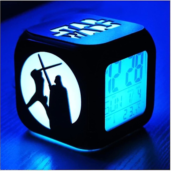 Star Wars Fashion Creative 3d Stereo Small Alarm Clock Mute Led Night Light Electronic Clock Bedside Clock Bedroom Clock-usb