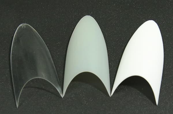 Stiletto Tips för Naglar 500 (10-pack) Transparent transparent