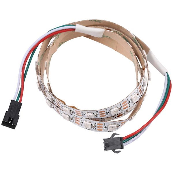 WS2812B 5050 SMD LED RGB Bare Board Repsljus, 30 LED/m, DC 5V, Längd: 1m I6(FCC)