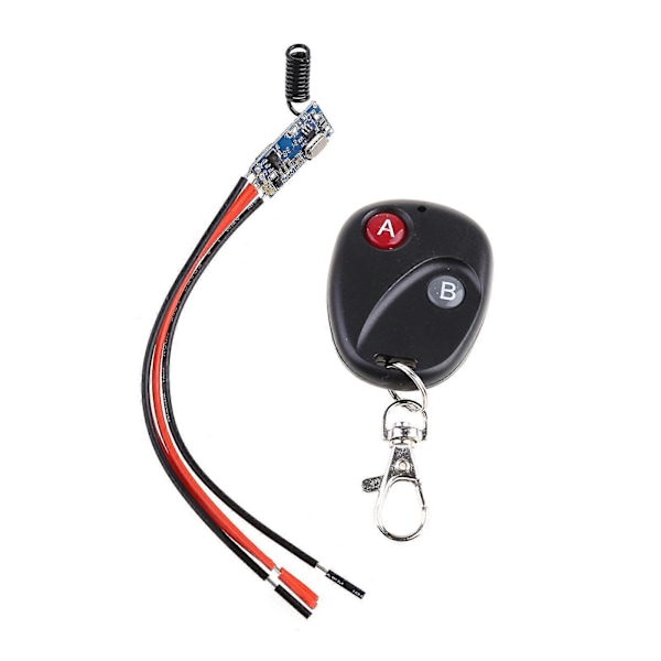 Mini Relä Fjärrkontrollbrytare för DC 3.7V 3V 5V 6V 9V 12V Trådlös Brytarmottagare