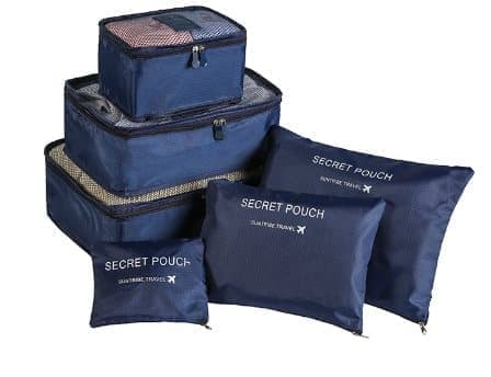 Vattentät organiserare för väskor, lättviktig blue red