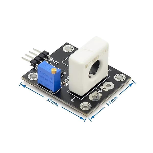 Justerbar DC Strömsensor WCS1800 3-5V 100A/70A/35A Överströmsskydd