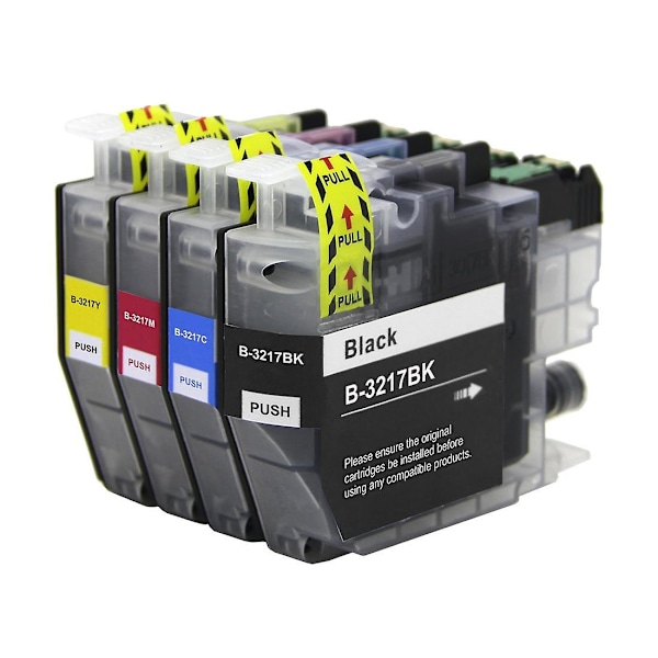 1 Set bläckpatroner för att ersätta Brother LC3217 Kompatibel/icke-OEM av  (4 bläck) Black, Cyan, Magenta, Yellow B-3217