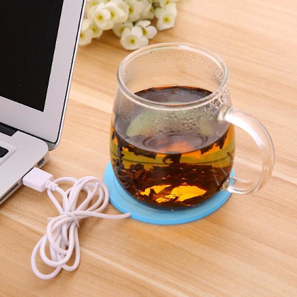 Tegneserie 5V USB-varmer Silikonvarmer til kop Kaffe Varme drikkevarer