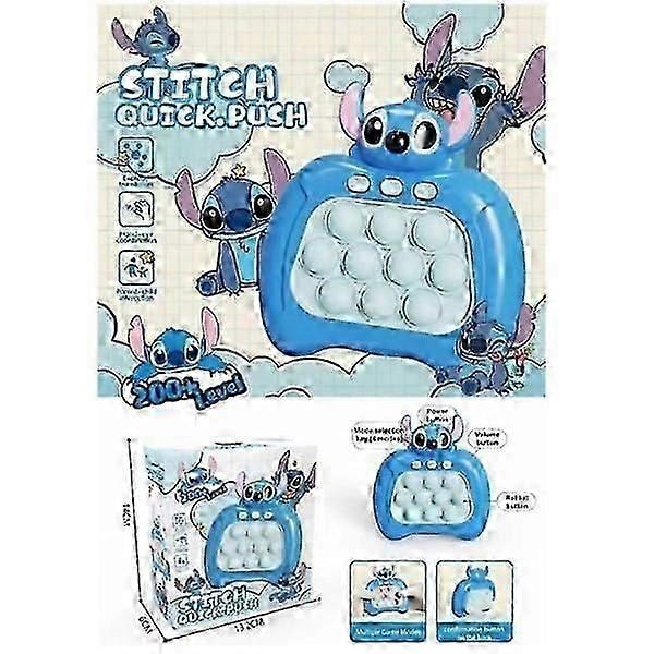 Stitch Pop It Pro Ljusspel, Snabbtrycks Fidget-spel för Barn och Vuxna, WELLNGS (C)