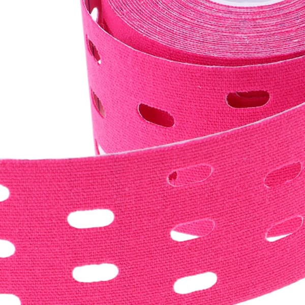 Atletisk støtte muskelbind 5cmx5m blå pink