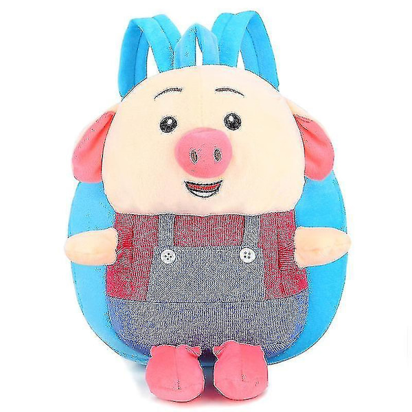 Ryggsäckar Röd Röd Söt Gris Barn Baby Plyschleksak Liten Skolväska Ryggsäck Tecknad Väska (C)