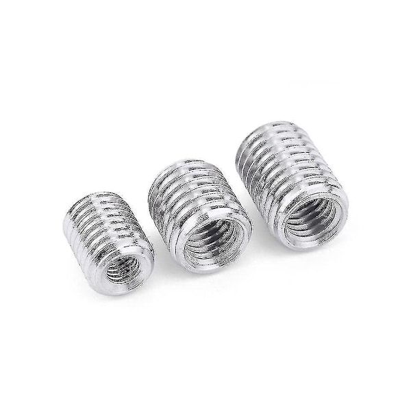 Yttre M12 Inre M10 5 stycken Inre Yttre Gängade Hål Rör Koppling Transportör Silver Adapter Skruv