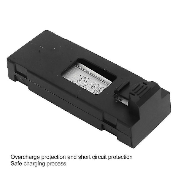 Dronetillbehör 5 st Drone Litiumbatteri 3.7V 1800mah Fjärrstyrd Flygmodell Tillbehör med Laddningskabel Black