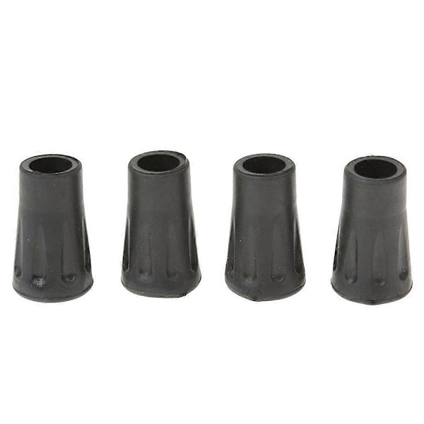 4 stk. udskiftningsgummiender til vandrestave, vandrestave, 4 cm
