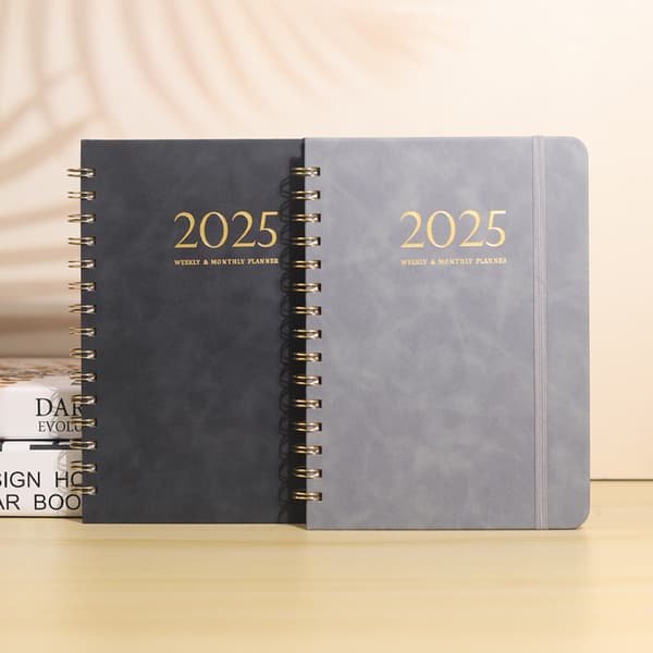 2025 Planlægger 140 Sider Dagbog Kalender Ugentlig Notebog[C]