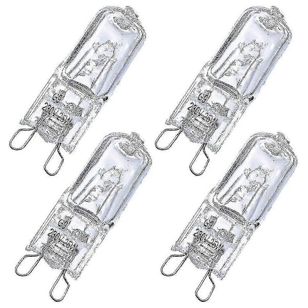 Set med 4 G9-lampor för halogenugn G9 Ugn 25w Lampa XUN  (C)