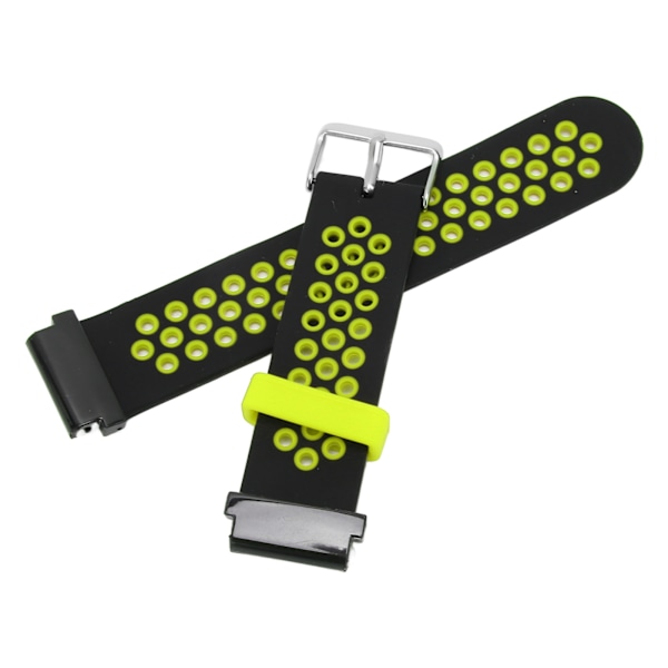 Urrem til ur i silikone med hurtig frigivelse, justerbar sportsur, smartwatch-rem, udskiftning til Amazfit Falcon 22 mm sort grøn [C]