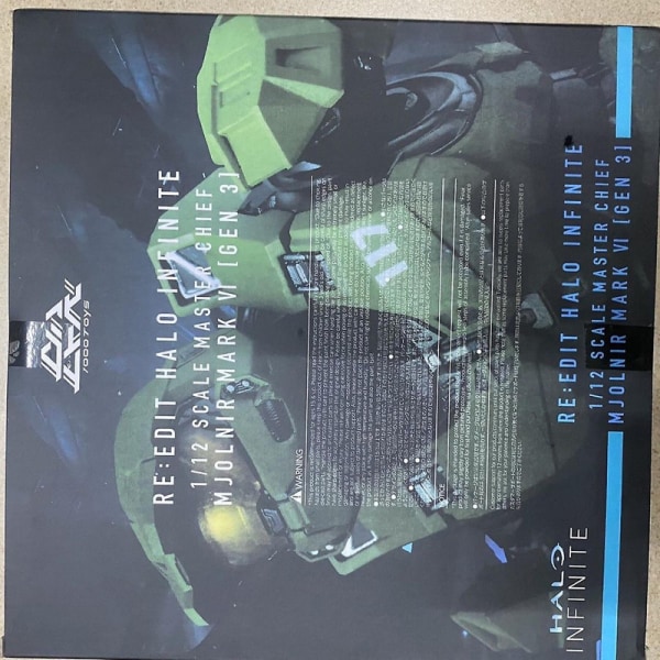 Halo Infinite Master Chief Mjolnir Mk VI 1/12 Skala 17,5 cm 6 tum Actionfigur Re:edit Gen.3 117 Ko's 1000 Modelldocka Leksaker Master Chief with box