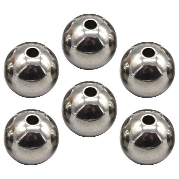 6 st Newtons vagga balansbollar perforerade pärlor rostfritt stål pärlor smycken tillbehör hål pärlor[C]