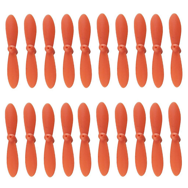 20 st Propeller Set Airscrew Ersättning för Cheerson CX 10 Mini Drone Quadcopter Helikopter RC Tillbehör Orange