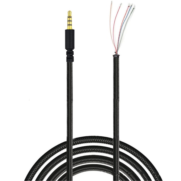 Hodetelefonkabel 3,5 mm hannkontakt lydkabel for Hyper X Cloud II Core Pro Cloudx -Stinger Revolver S