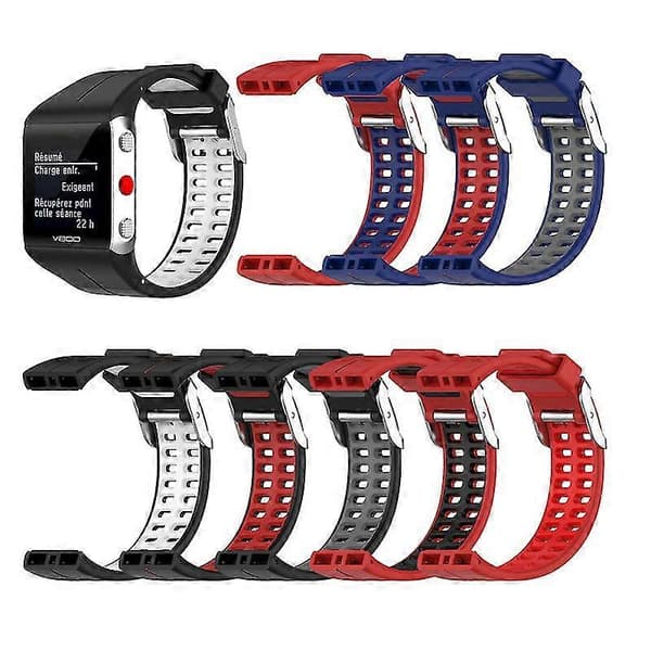 Silikone Armbånd til Polar V800 Ur - Justerbart og Svedafvisende