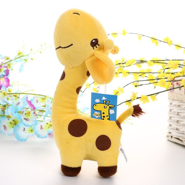 Täytetty Piirretty Giraffi Pehmolelu Ripustuskoriste Lapsille Miellyttävä Leikkilelu Unipehmolelu