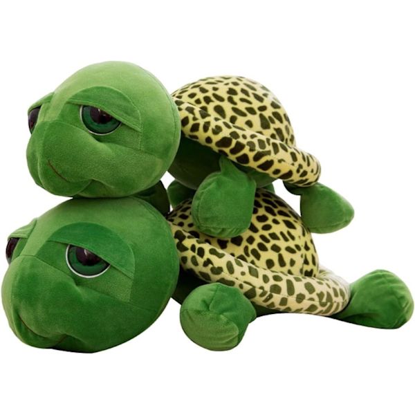 Mjuk Plysch Sköldpadda Leksak, Fylld Sköldpadda Plysch för Pojkar & Flickor Havssköldpadda Fylld Djurdocka Bedårande Sköldpadda med Stora Ljusa Ögon (20cm/7.8inch)