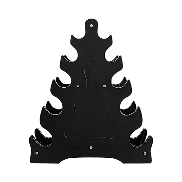 Winomo Dumbbell Opbevaringsstativ Træblad Design Dumbbell Holder 5-lags Vægtløftning Dumbbell Opbevaringsstativ