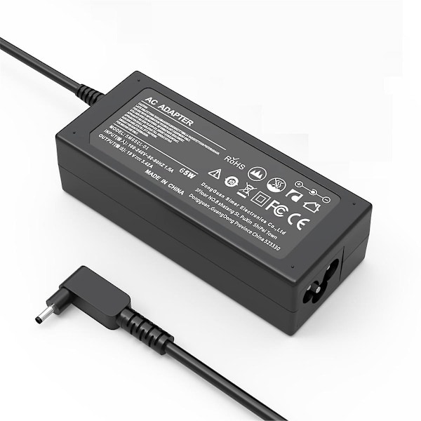 65W 19V 3.42A AC-laddare för Aspire 1 3 5 A515-44 A515-45 A515-46 A515-54 A515-55 A515-56 A115-32 A315-23 EU-kontakt