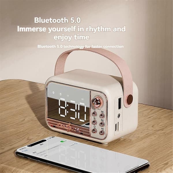 Langaton herätyskello Bluetooth 5.0:lla ja 3D-äänellä