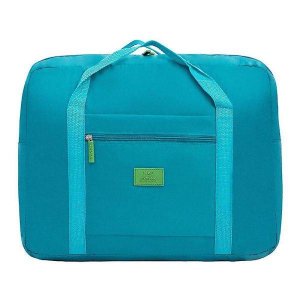 Rejse Vandafvisende Nylon Foldbar Rejse Opbevaringspose Rejse Opbevaringspose Jacquard Taske Tøj Organiseringspose Blue