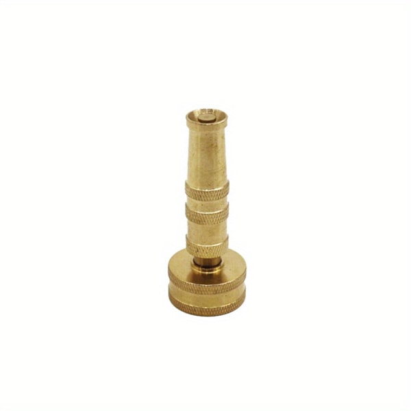 1 stk., Robust Messing Slangemundstykke, Justerbar Drejning, Jet Sweeper Have Sprinkler, Holdbar Metal, Lækagesikker, Højtryk, 1,17 Tommer Diameter Til Udendørs