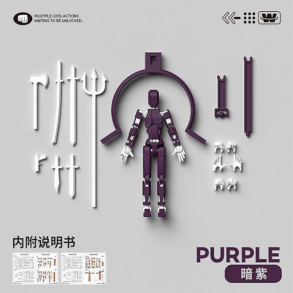 Dummy13 Magnetisk Actionfigursett, 3D Magnetisk Actionfigursett [C]