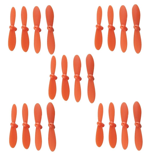 20 st Propeller Set Airscrew Ersättning för Cheerson CX 10 Mini Drone Quadcopter Helikopter RC Tillbehör Orange