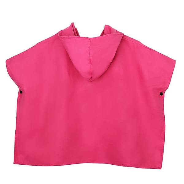 Harmaa nopeasti kuivuva hupullinen rantapyyhe 150cm 1kpl