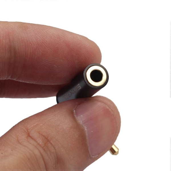 REXLIS 1 stk. 3,5 mm Han til Hun 90 Graders Retvinklet Adapter Audio