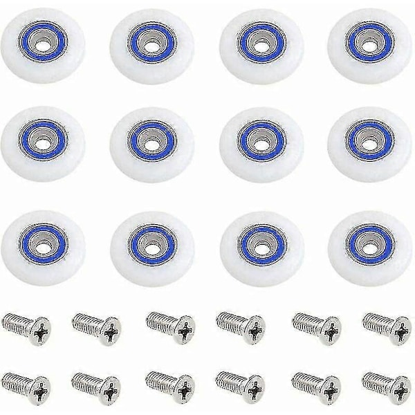 Duschdörrsrullar Duschdörrsrullar Duschdörrsrullar Hjul Ersättningsrullar Duschdörrsrullar Rullar För Duschdörr Med Skruvar, 23mm