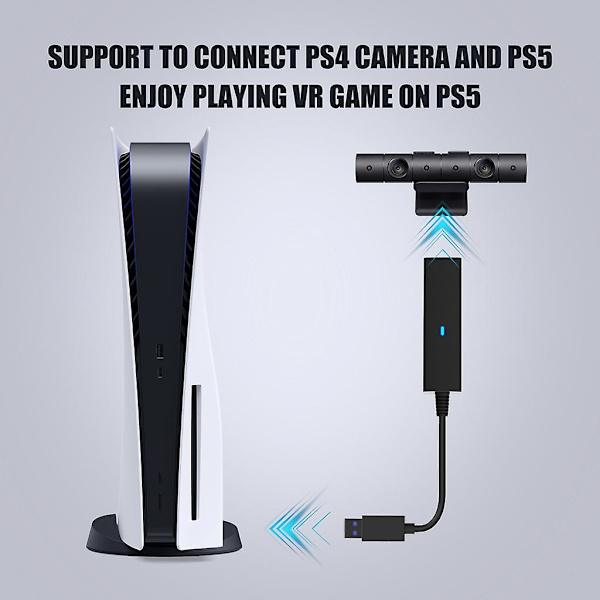 PSVR-adapterkameraadapterkabelkonverteranslutningskabel för spelkonsol VR-kabeladapter