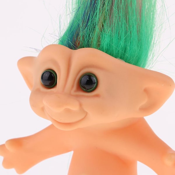 Delikat Naken Lycko-Troll Docka Mini Actionfigurer Leksakssamlingar Färgstark (C)