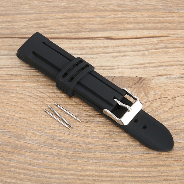 Silikonklockarmband Rem Klockarmband Justerbar Armbandsur Ersättning Del 20mm[C]