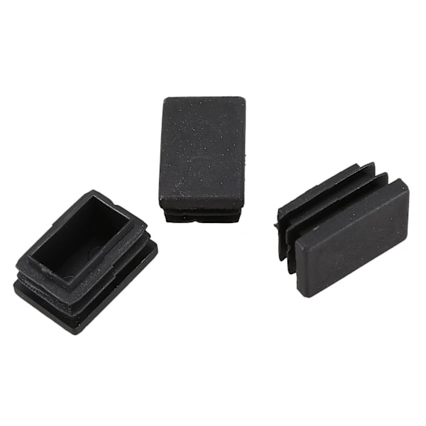 20 st Plast Rektangulära Ändlock 30mm x 20mm Gängade Rörinsatser