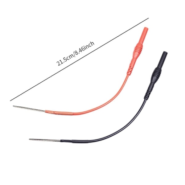 2x Multimeter Krok Testkabel Enkel att Installera 4mm Banankontakt för Industri (C)